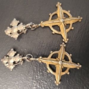 Vintage 90's Gothic clip-on earrings